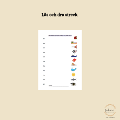Läs ordet & dra streck till rätt bild