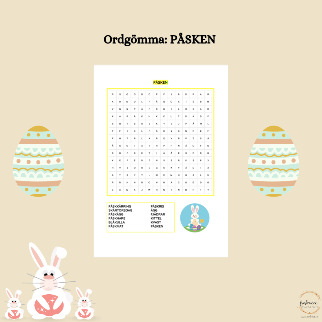 Ordgömma: PÅSKEN