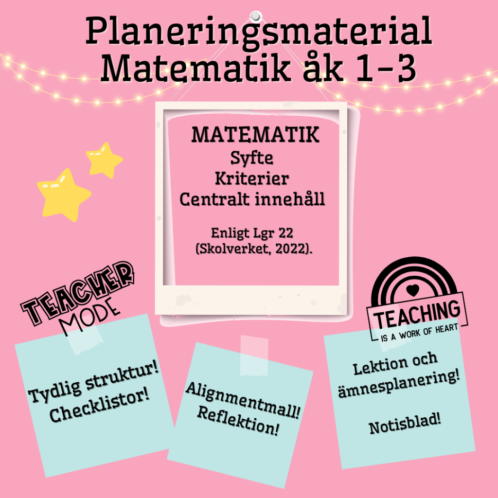 Planeringsmaterial MA åk 1-3