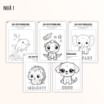 Läs och färglägg – 3 nivåer (15 arbetsblad) - bild 2