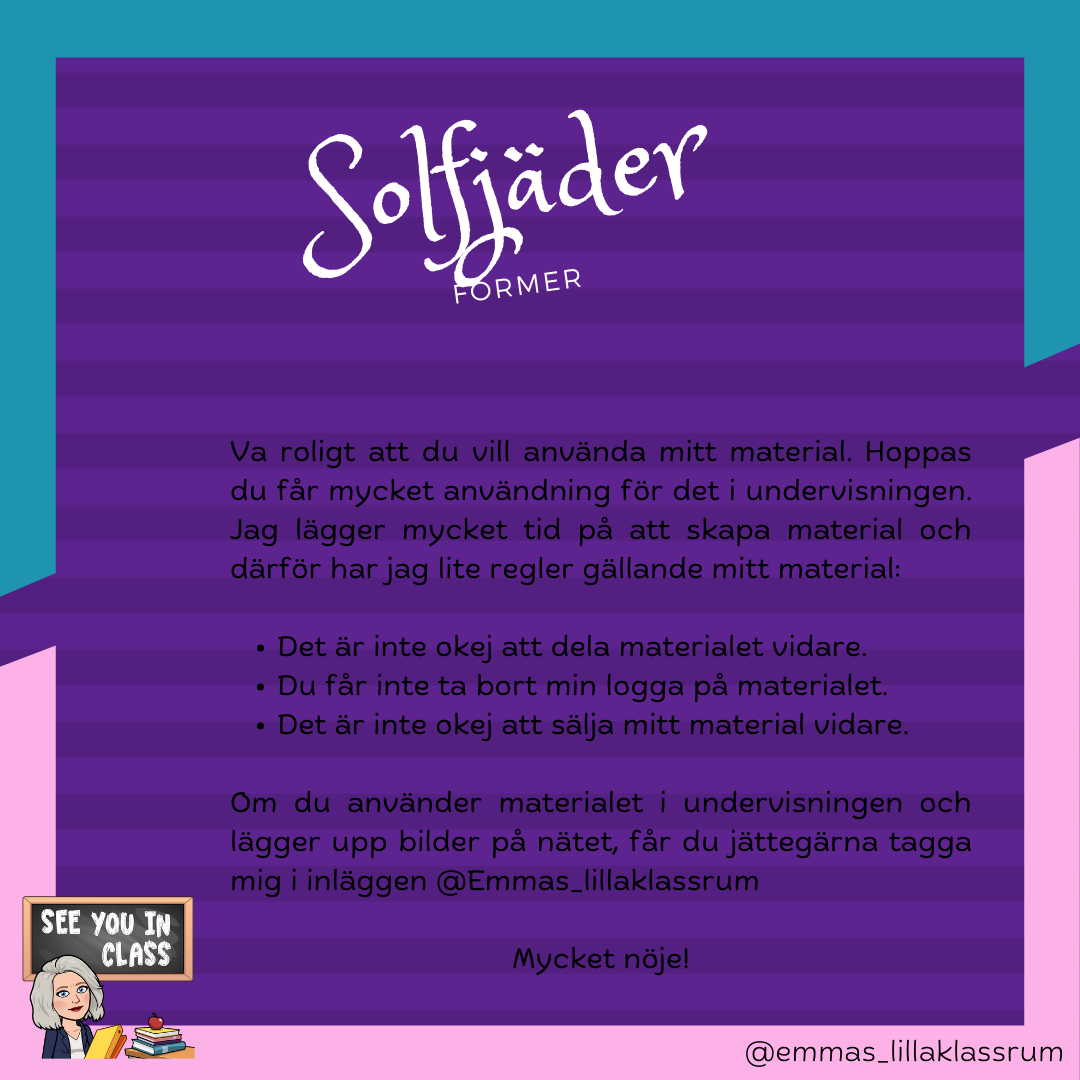 Min solfjäder om former