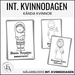 Internationella kvinnodagen: Målarbilder / Färgläggningsbilder