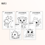 Läs och färglägg – 3 nivåer (15 arbetsblad) - bild 4