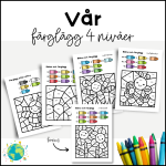 Vår – Färglägg 4 nivåer - bild 1