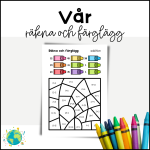 Vår – Räkna och färglägg addition - bild 1