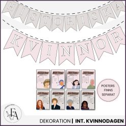 Internationella kvinnodagen: vimplar