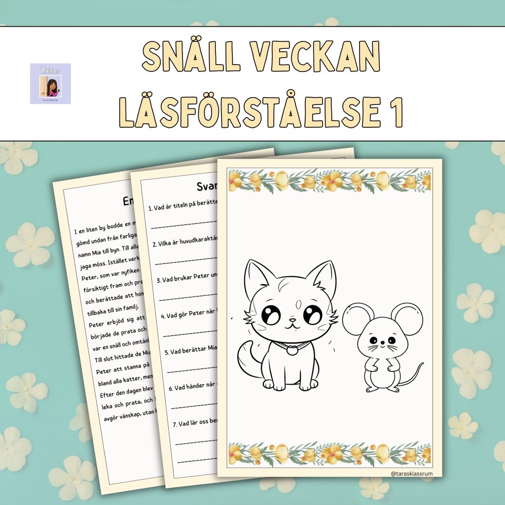 Läsförståelse häfte 1 (snäll-veckan)