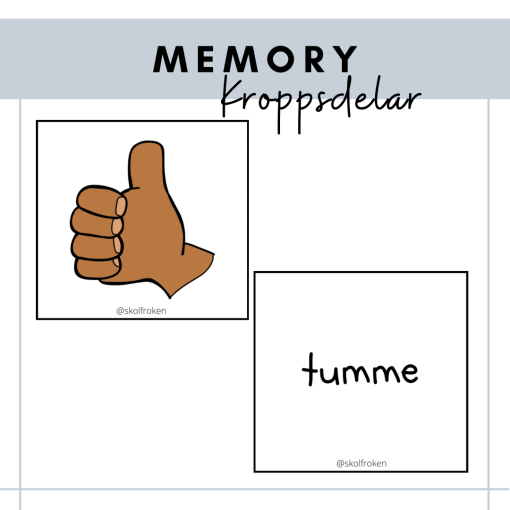 Memory kroppen