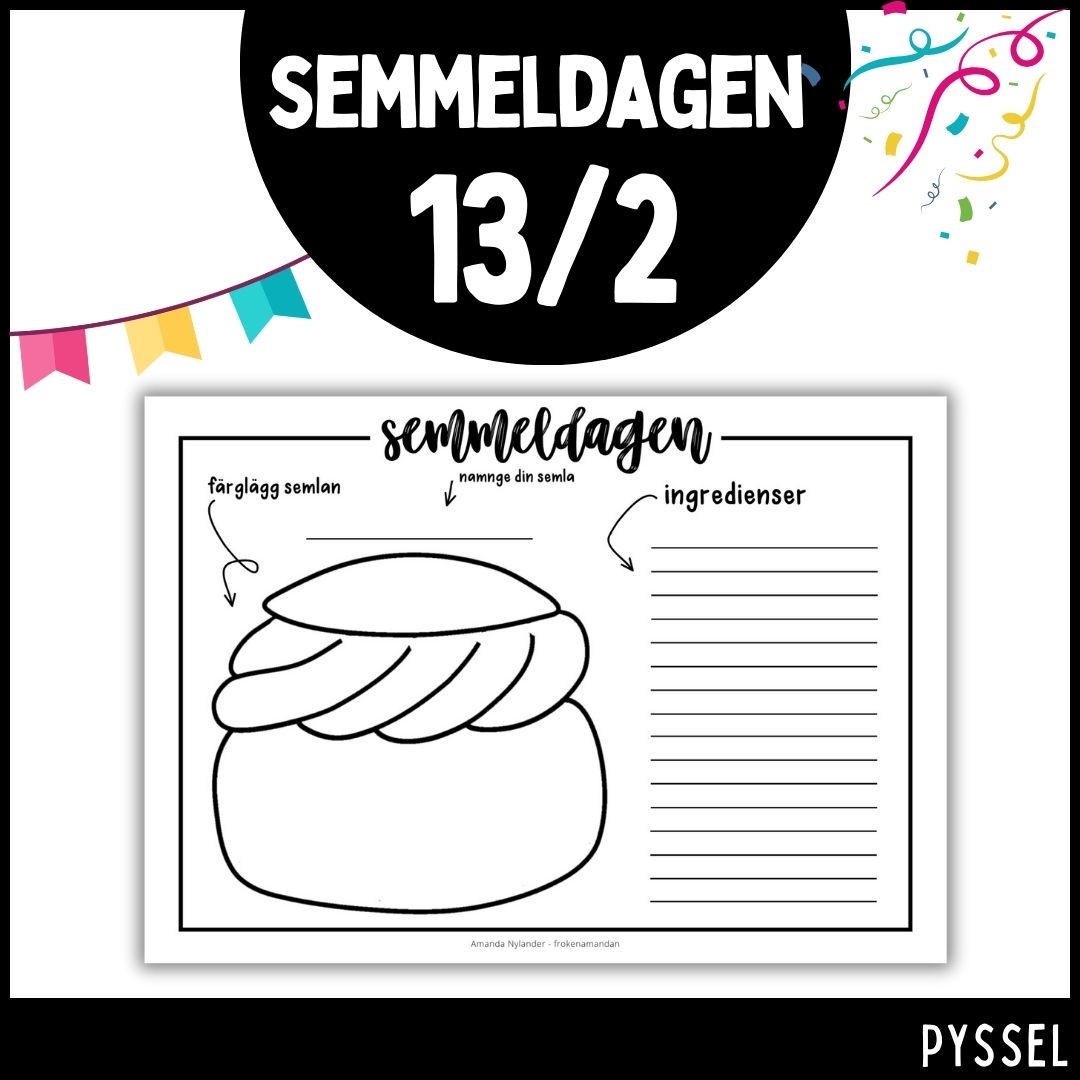 Semmeldagen - pyssel