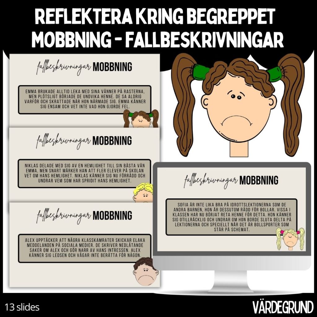 Reflektera kring begreppet mobbning – fallbeskrivningar