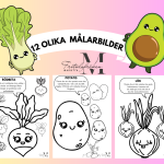 Roliga grönsaker- Målarbilder med fakta - bild 1