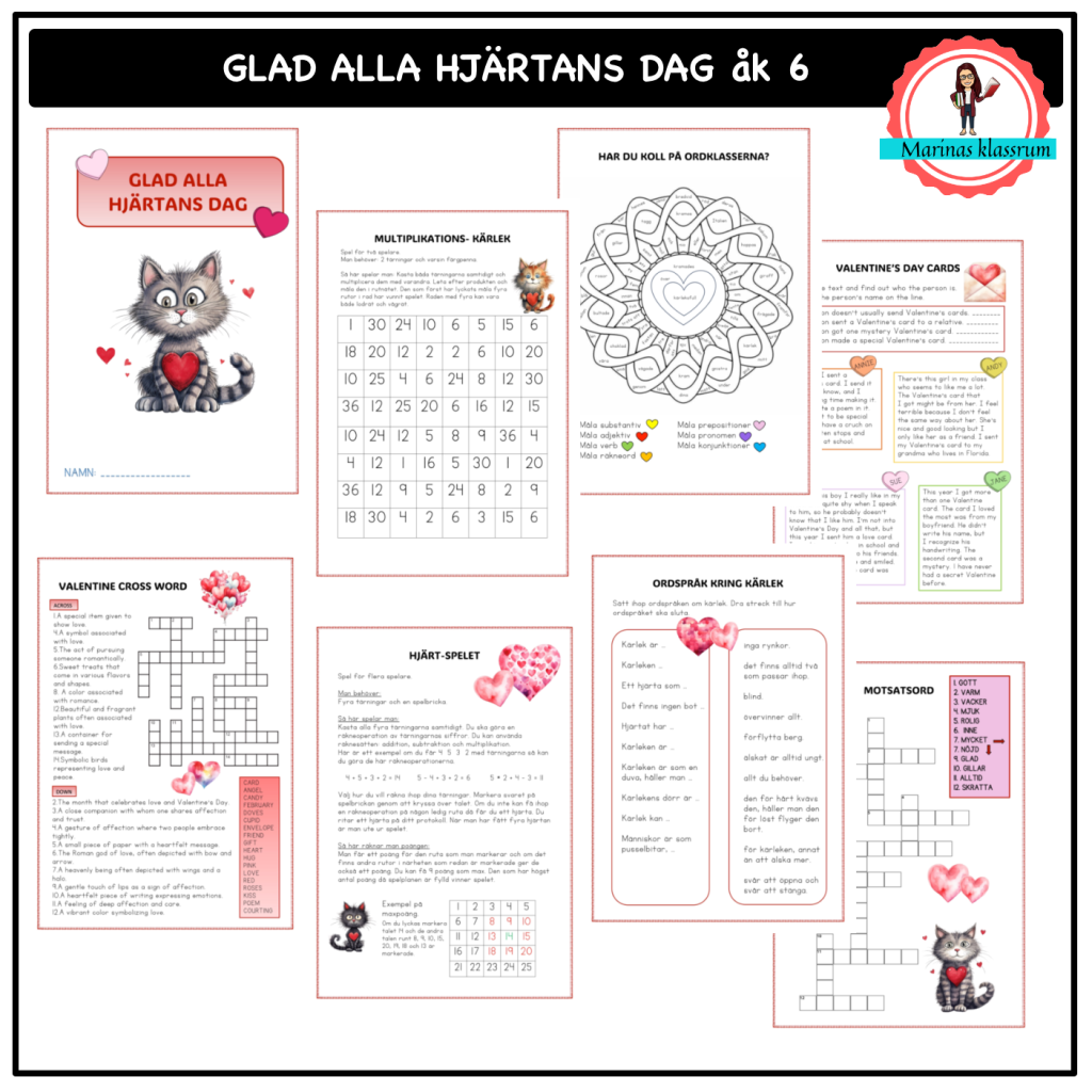 Glad alla hjärtans dag åk 6