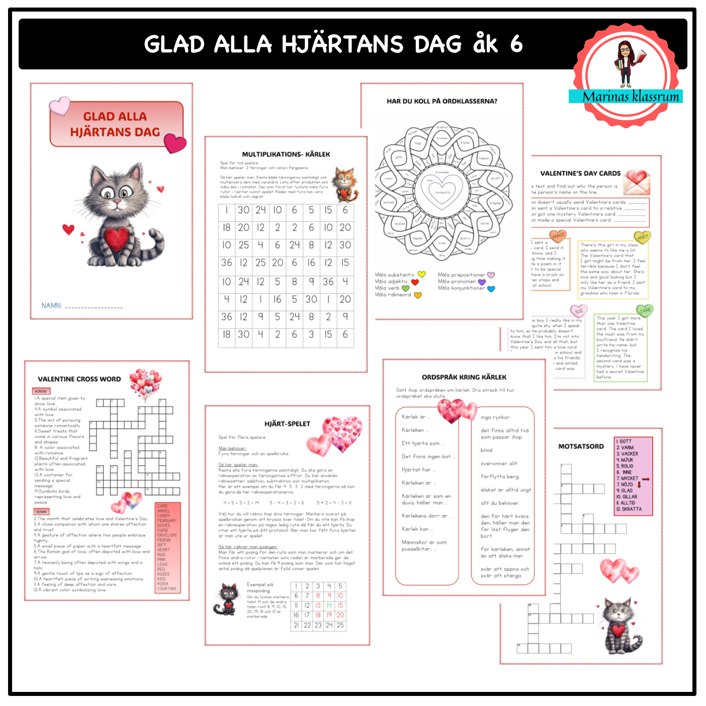 Glad alla hjärtans dag åk 6