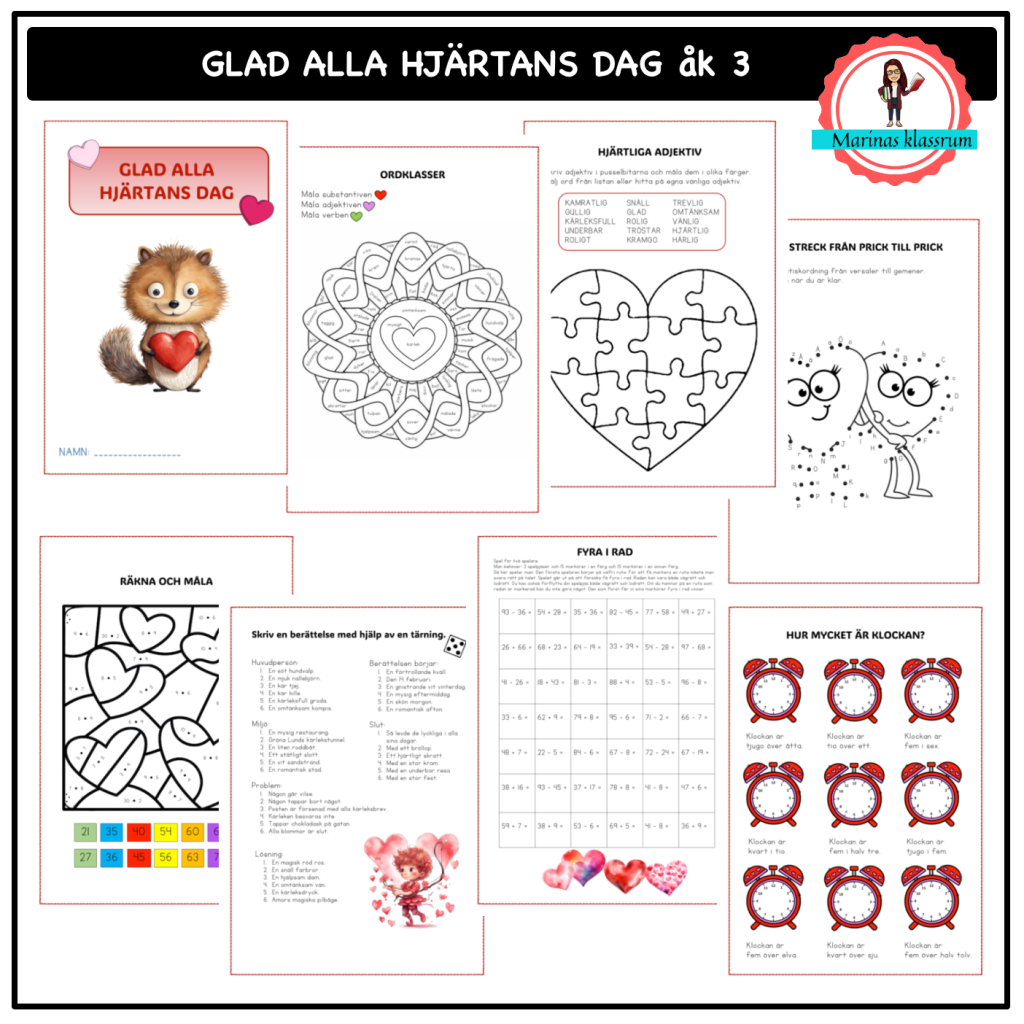 Glad alla hjärtans dag åk 3