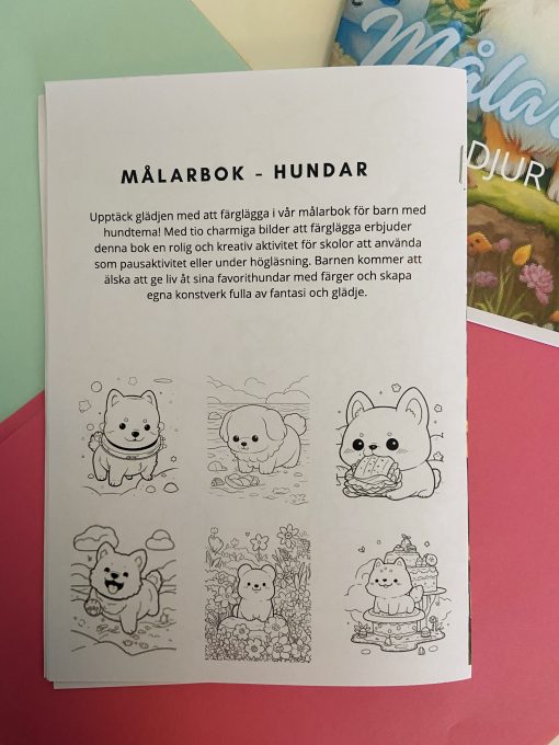 Målarbok - Hundar