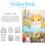 Målarbok Djur - bild 1