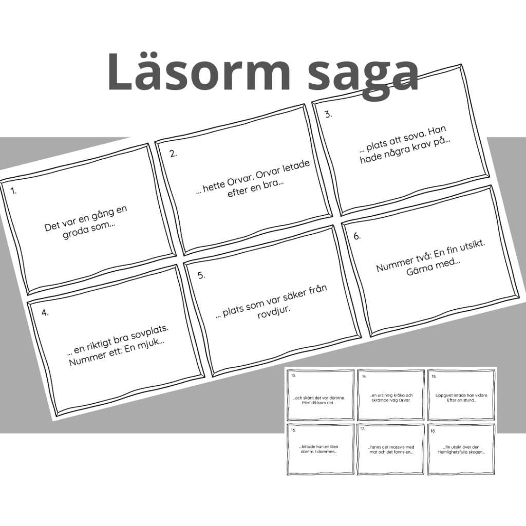 Läsorm sagan om Orvar