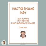 Practice spelling – body - bild 1