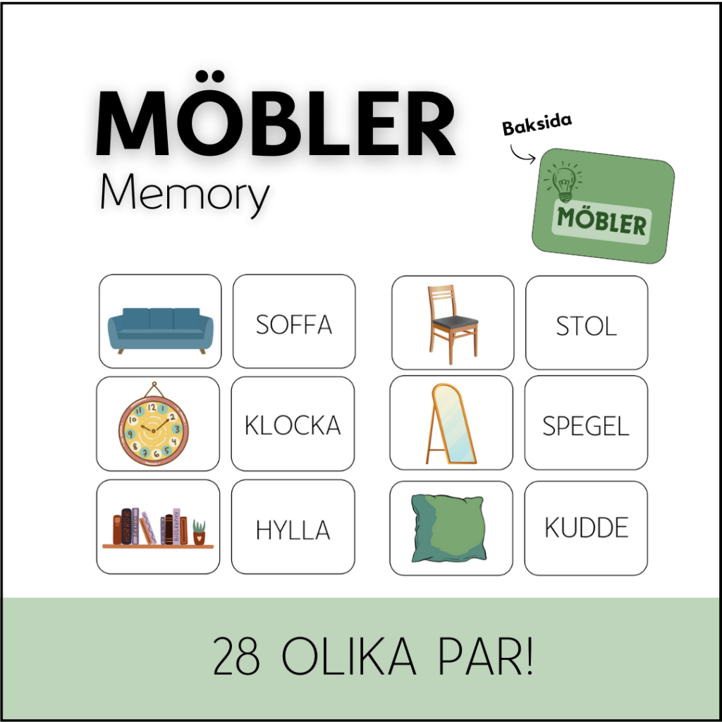 Memory: möbler