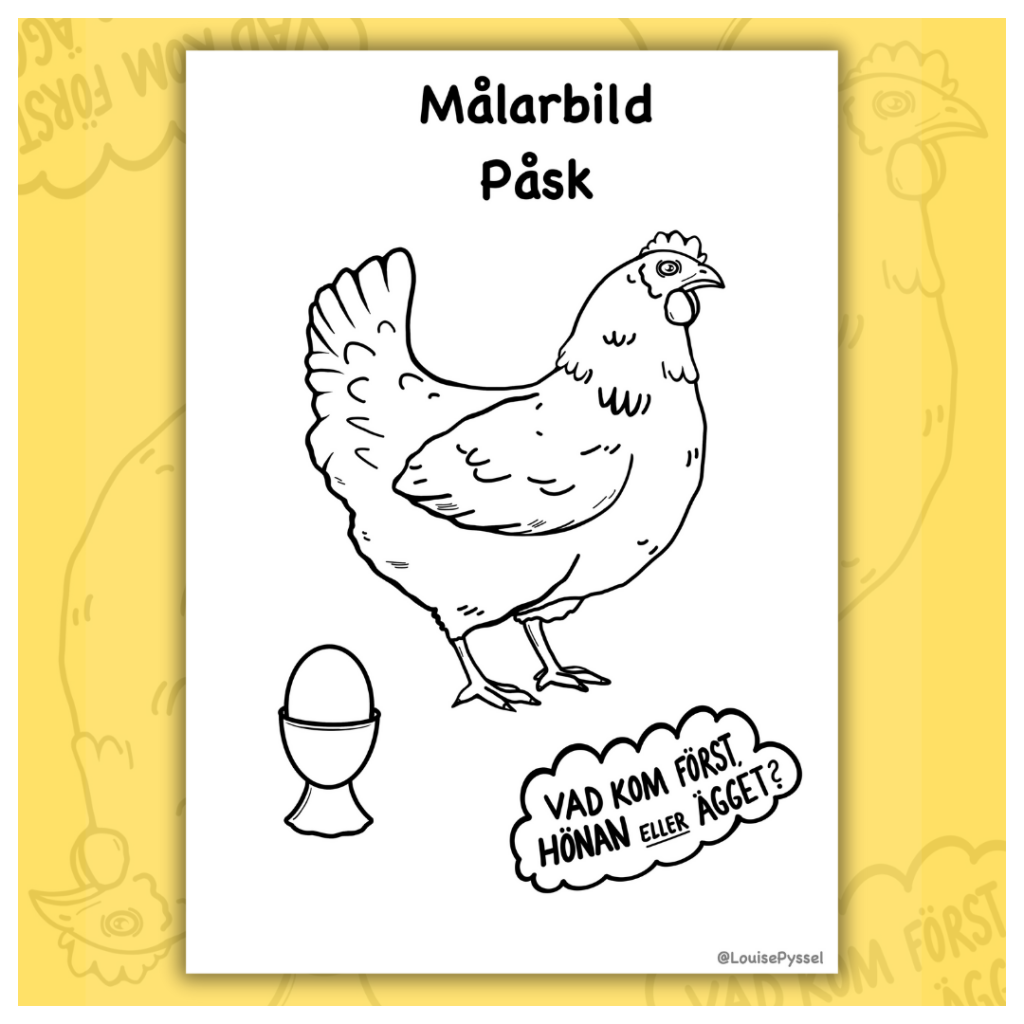 Målarbild: Påsk