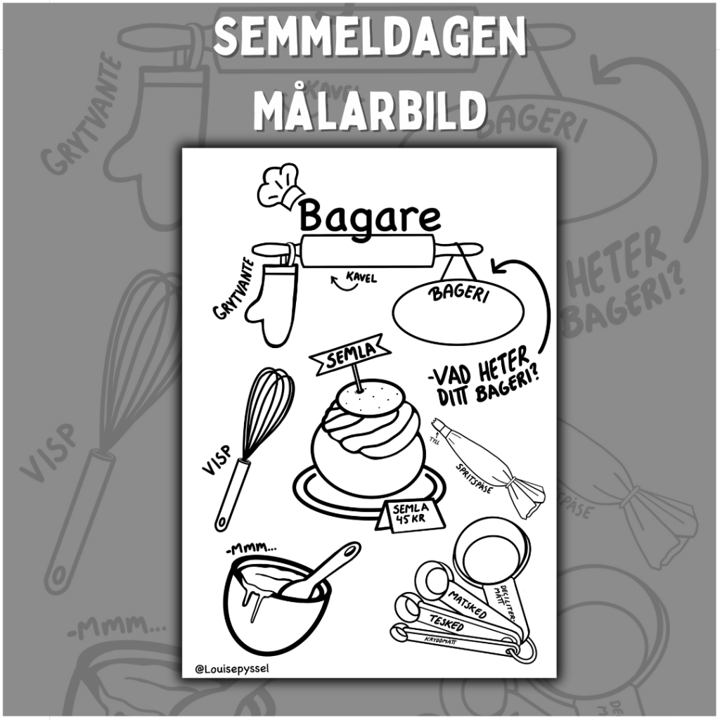 Semmeldagen målarbild