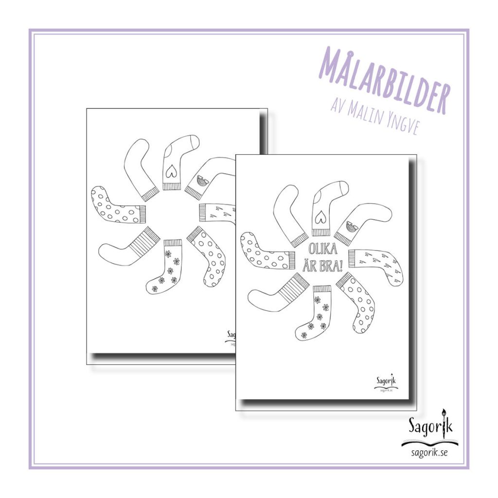 Målarbilder sockor i ring