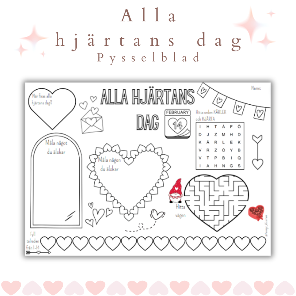 Pysselblad alla hjärtans dag