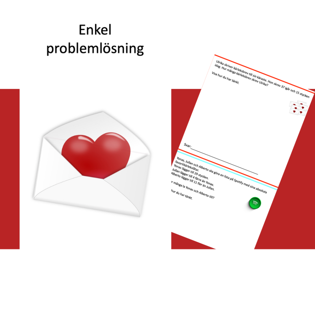 Problemlösning – Alla hjärtans dag (enklare)