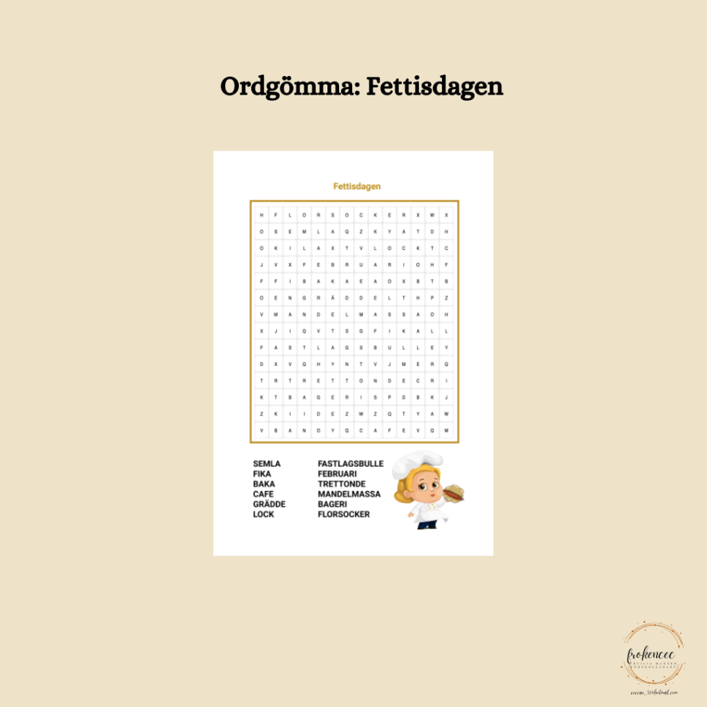 Ordgömma: Fettisdagen