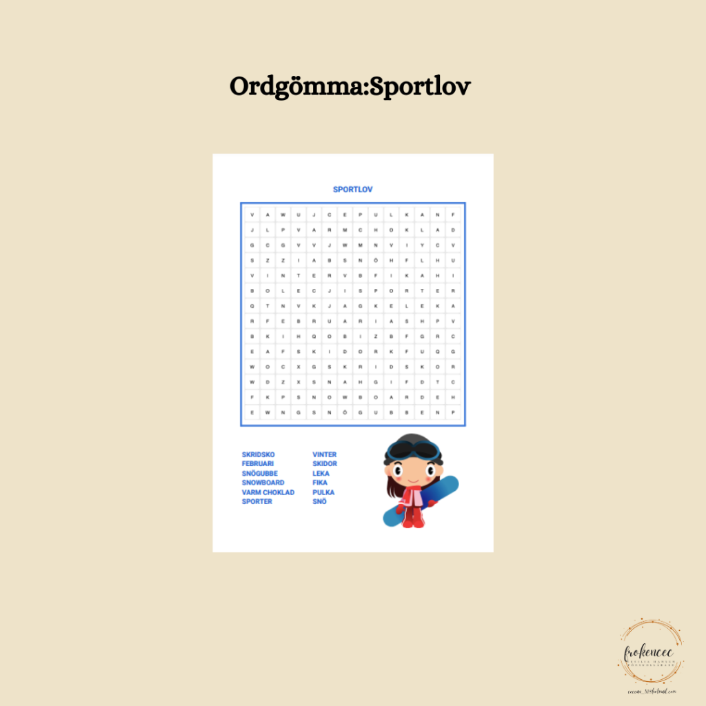 Ordgömma: Sportlov