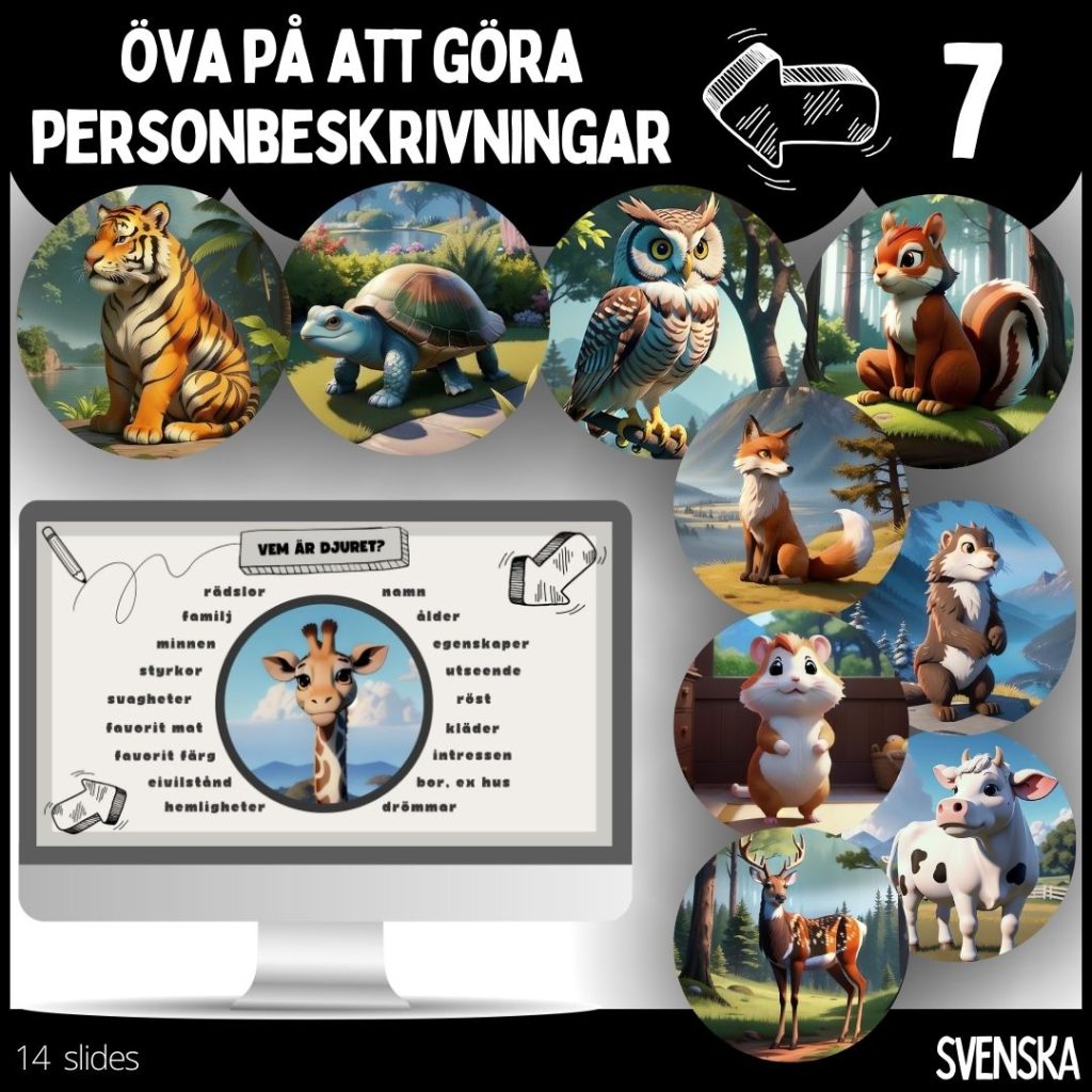 Öva på att göra personbeskrivningar – 14 slides – 7