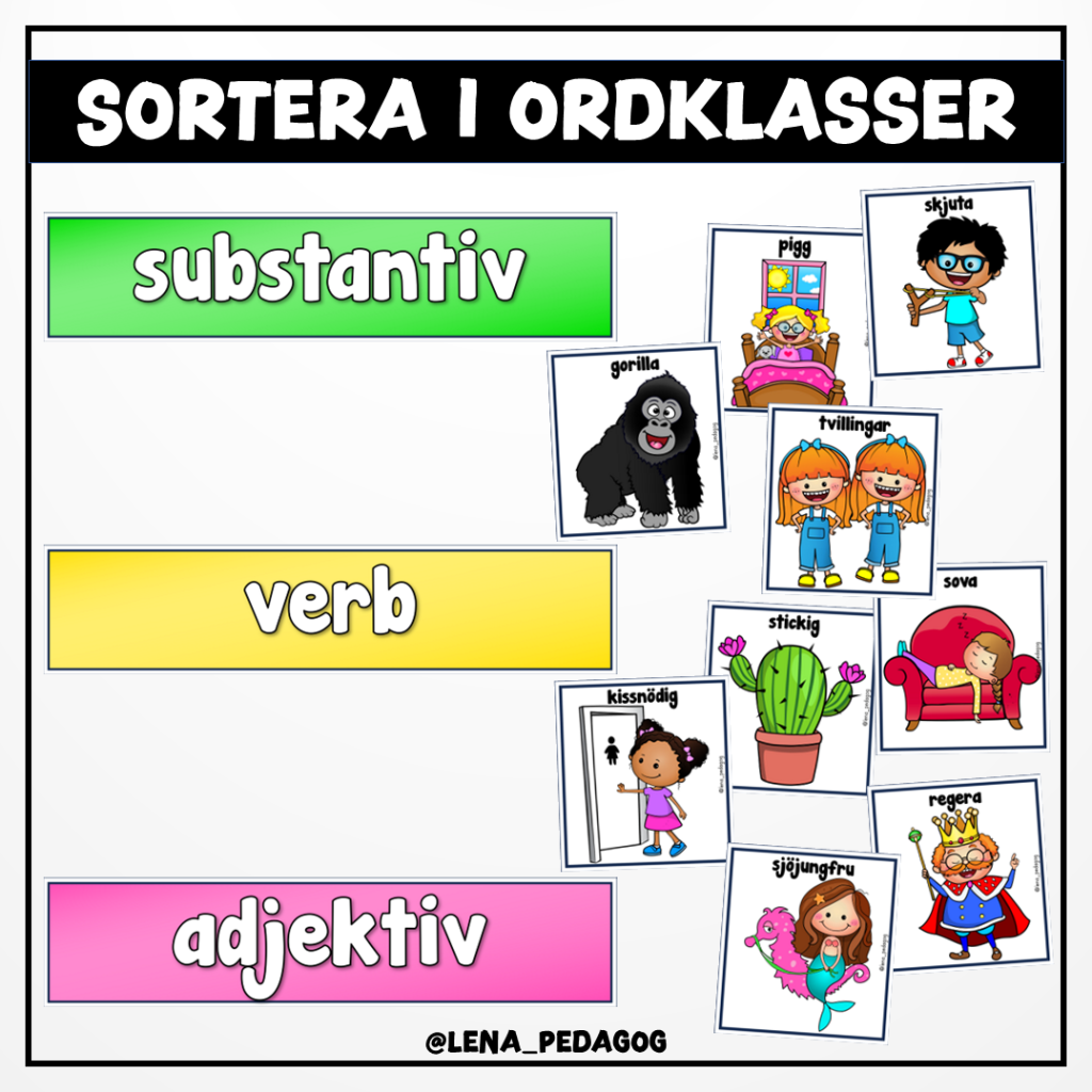 Sortera i ordklasser