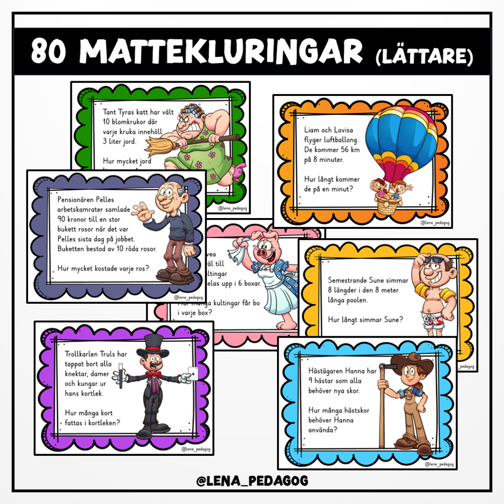 Mattekluringar (lättare)