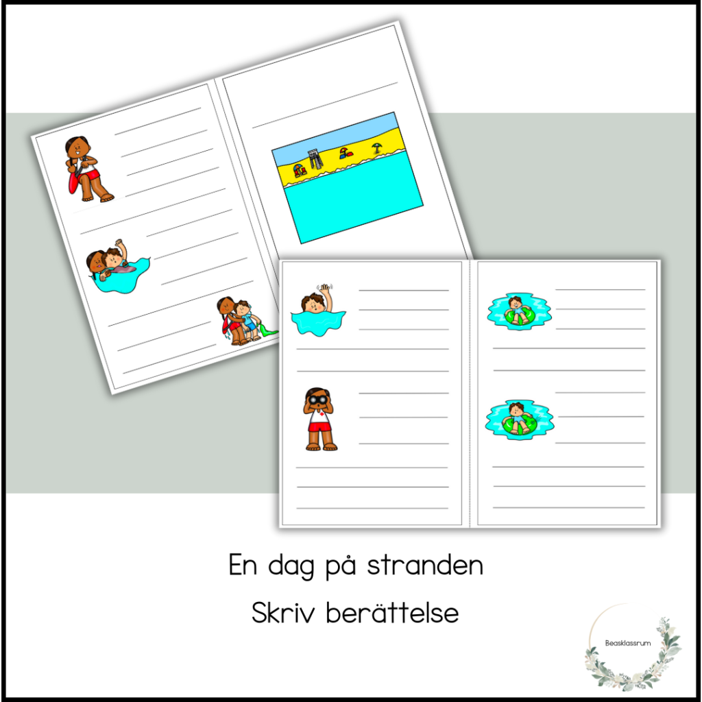 Skriv berättelse – en dag på stranden