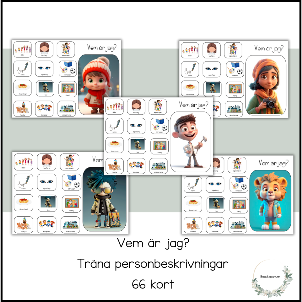 Vem är jag? – träna personbeskrivningar 1