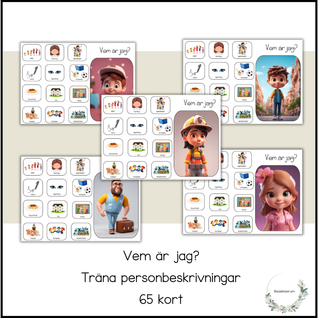 Vem är jag? – träna personbeskrivningar 2