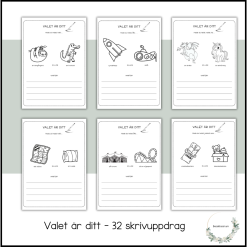 Valet är ditt - skrivuppgift