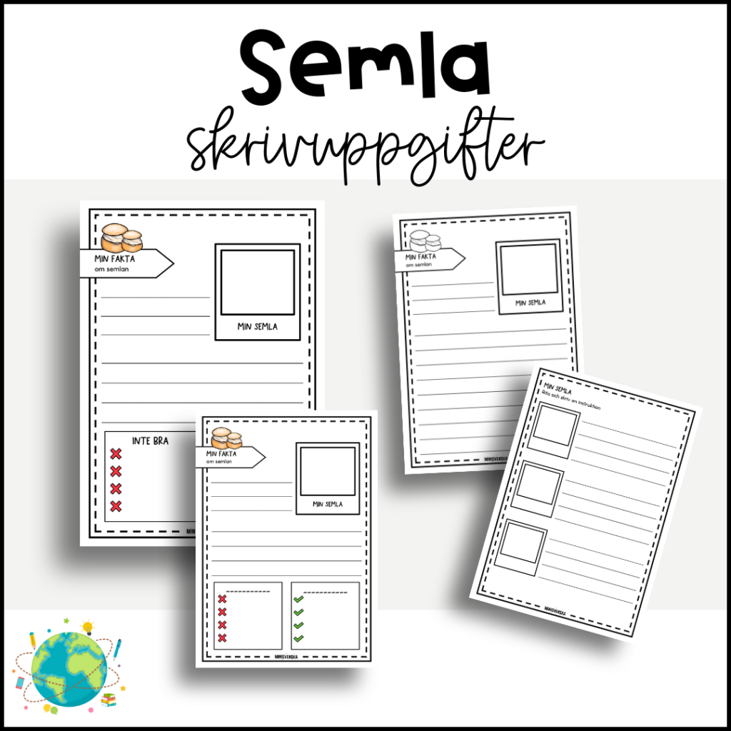 Semla – Skrivuppgifter