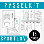 Pysselkit sportlov- 13 pyssel och kluringar - bild 1
