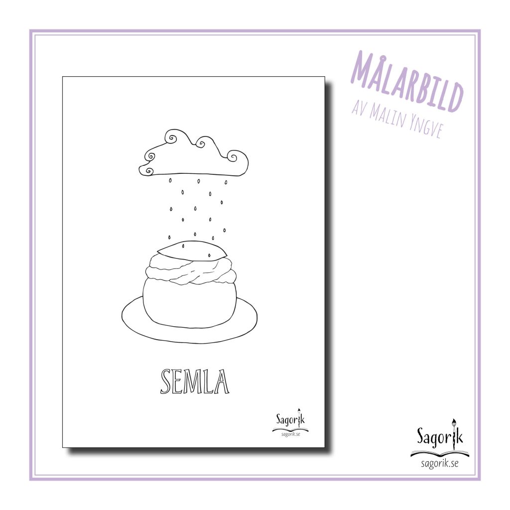 Målarbild semla
