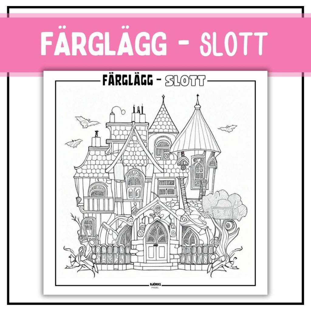 Färglägg – slott
