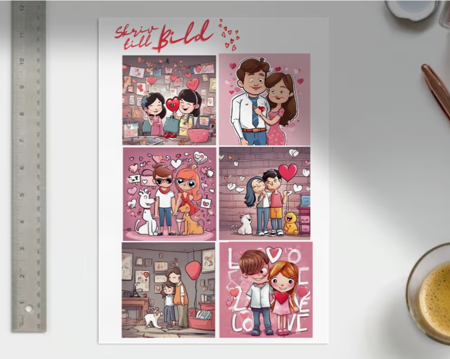 Skriv till bild- alla hjärtans dag