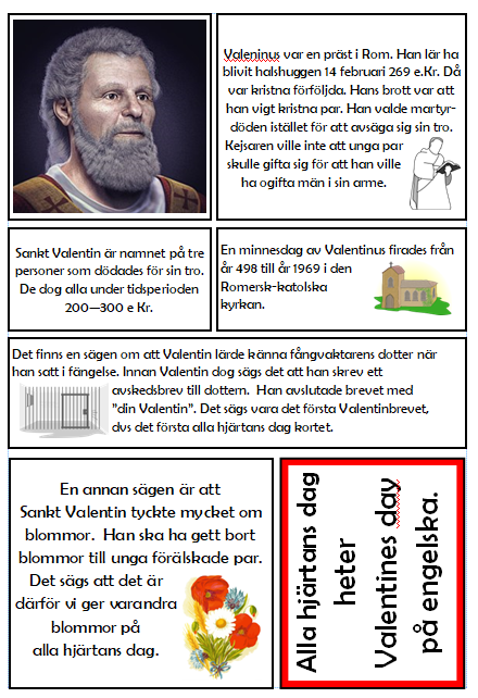 Faktablad - Alla hjÀrtans dag