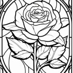 Glasfönster, mosaik blommor - bild 2