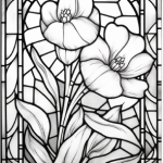 Glasfönster, mosaik blommor - bild 3