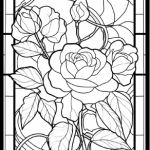 Glasfönster, mosaik blommor - bild 4