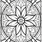 Glasfönster, mosaik blommor - bild 7