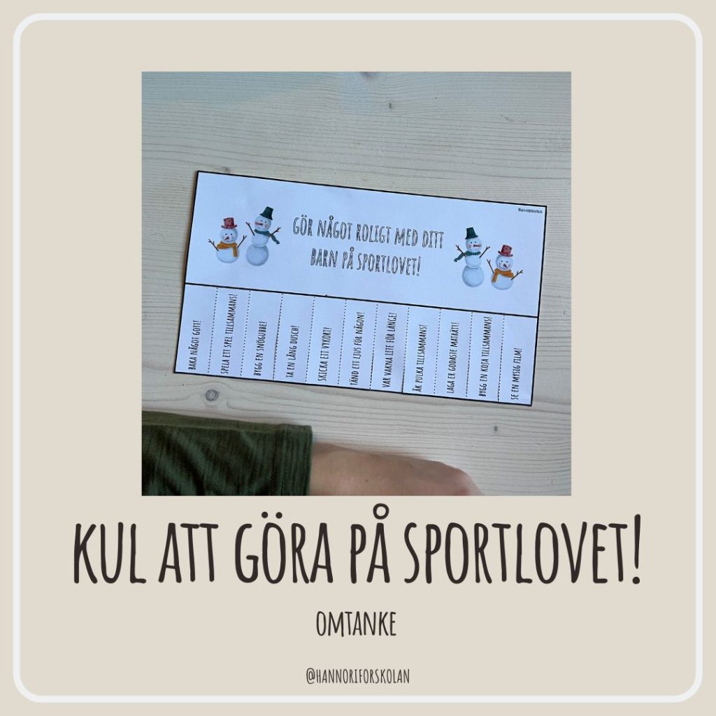 Kul att göra på sportlovet!