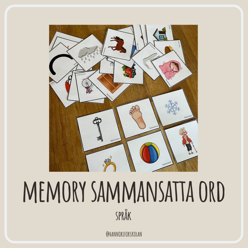 Memory sammansatta ord
