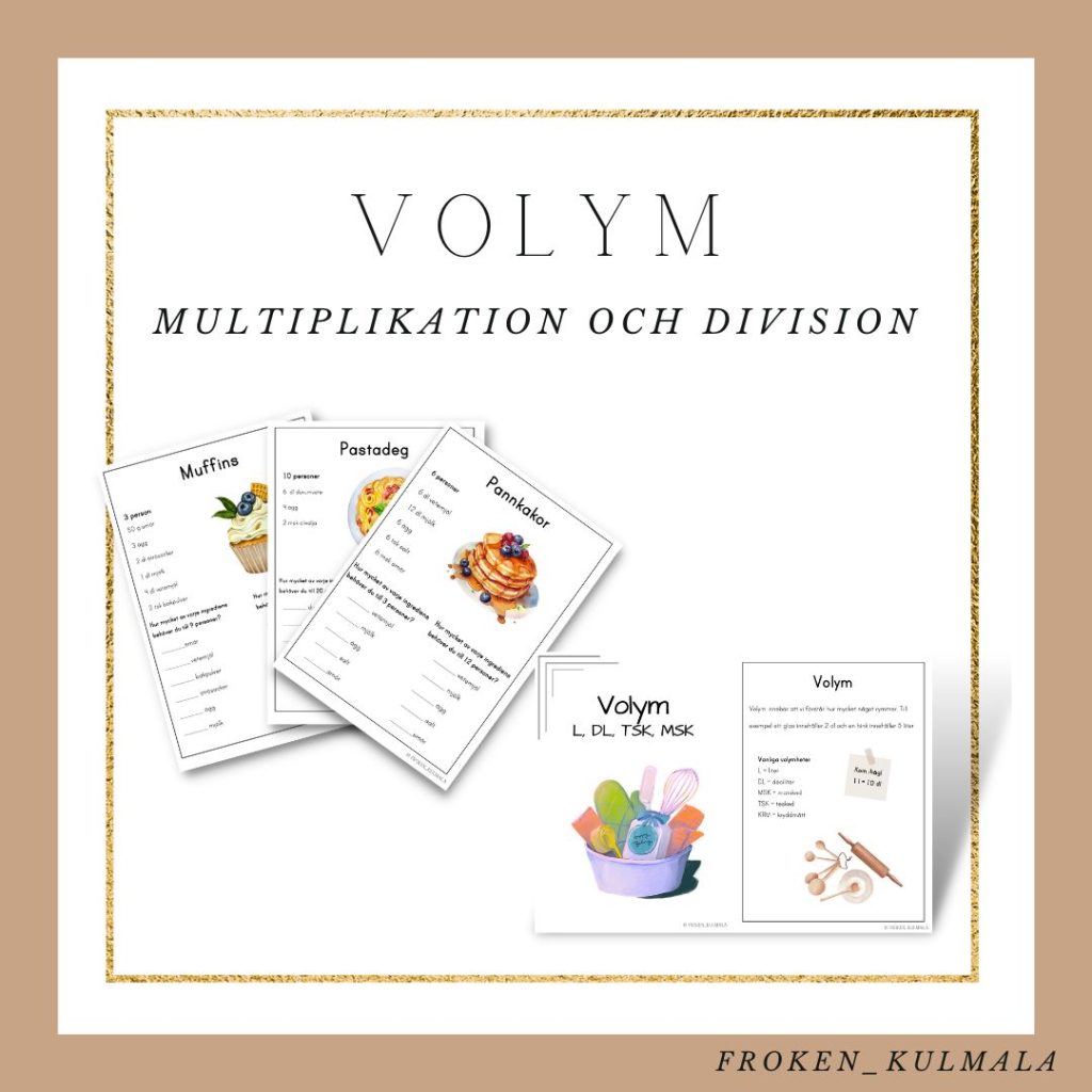 Volym – multiplikation och division
